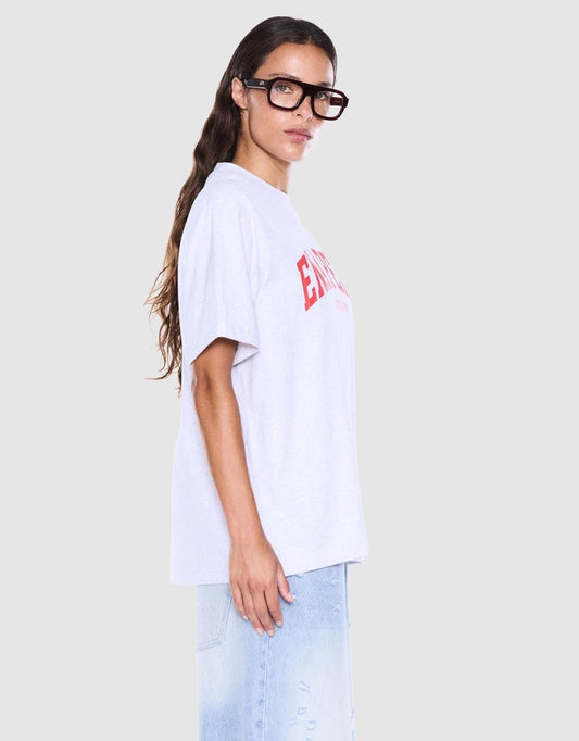 Ena Pelly Sophia Relaxed Tee | White Marle | Studio Row
