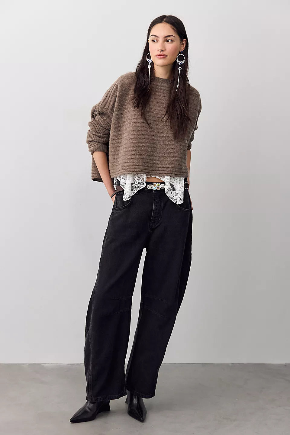We The Free Good Luck Mid-Rise Barrel Jeans | Australia