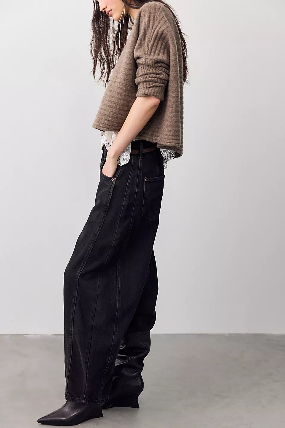 We The Free Good Luck Mid-Rise Barrel Jeans | Australia