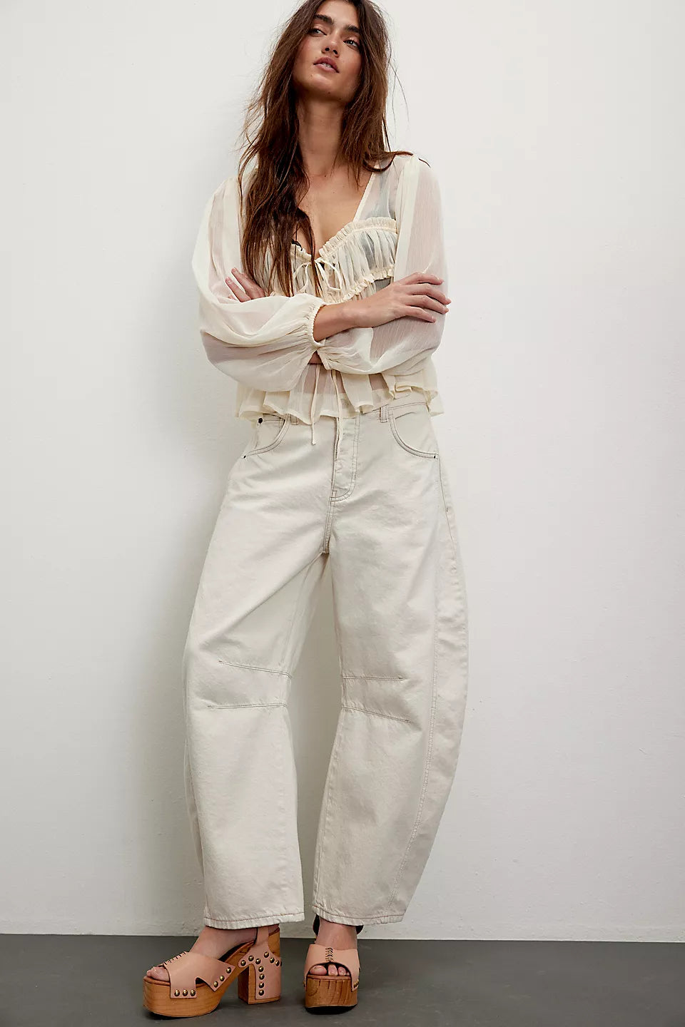 We The Free Good Luck Mid-Rise Barrel Jeans | Australia