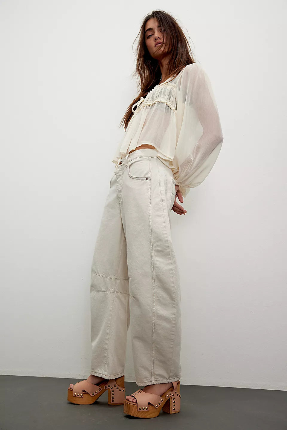We The Free Good Luck Mid-Rise Barrel Jeans | Australia