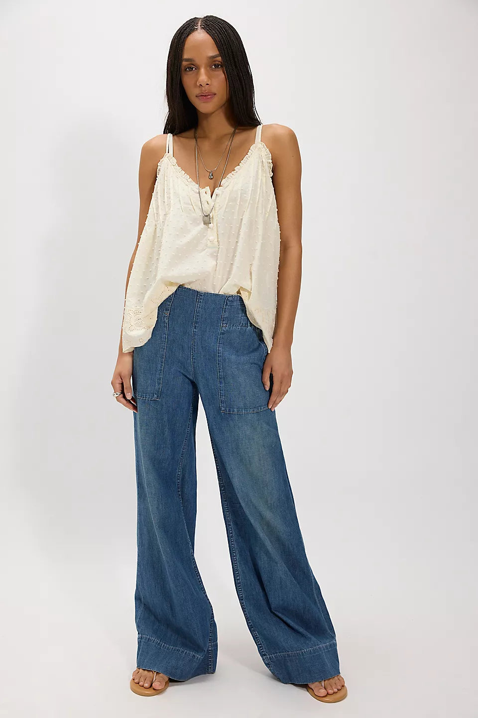 We The Free Breezy Denim Pull-On Jeans | Wide-Leg AU