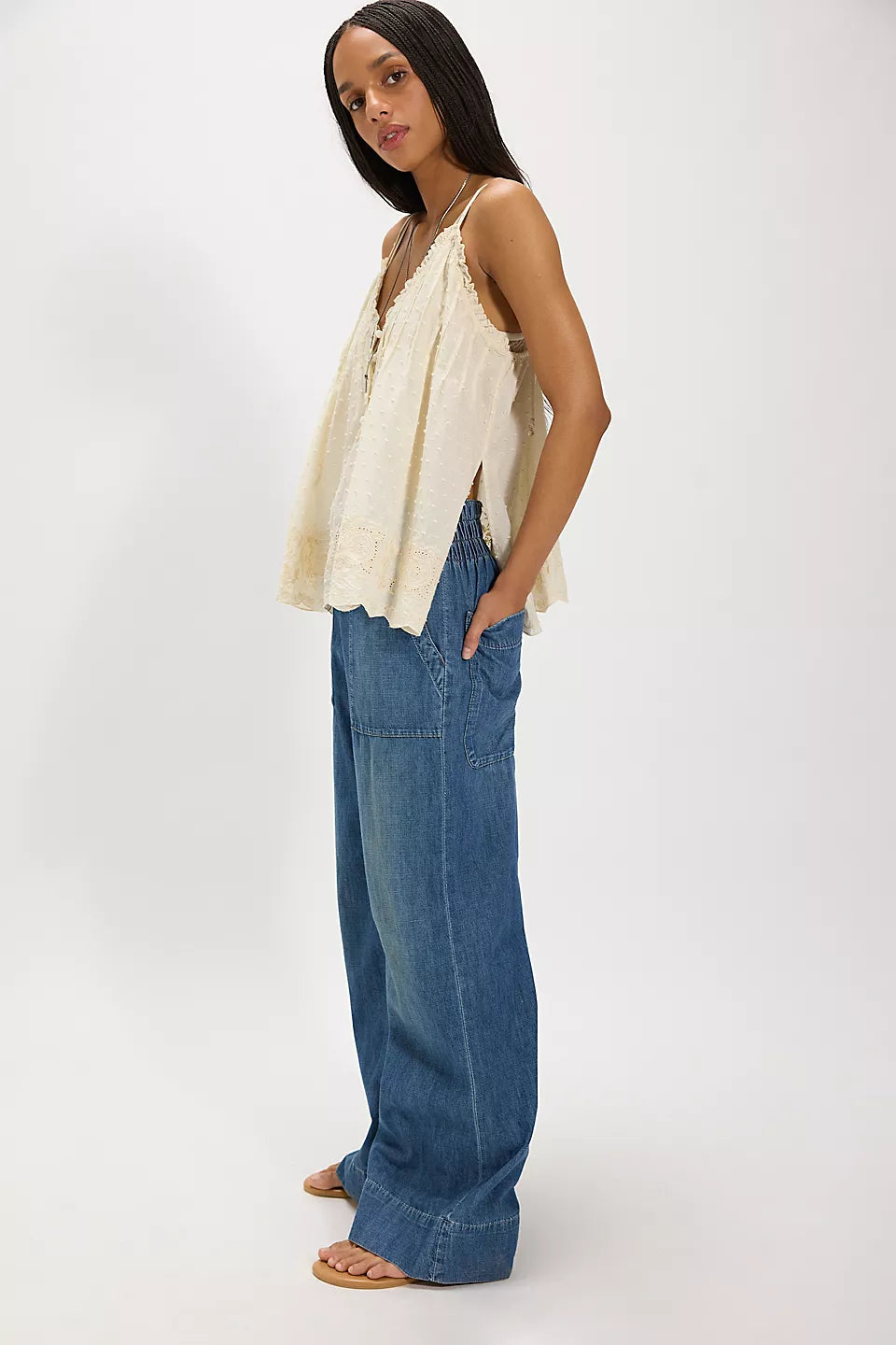 We The Free Breezy Denim Pull-On Jeans | Wide-Leg AU