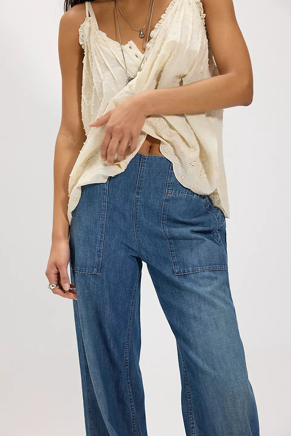 We The Free Breezy Denim Pull-On Jeans | Wide-Leg AU