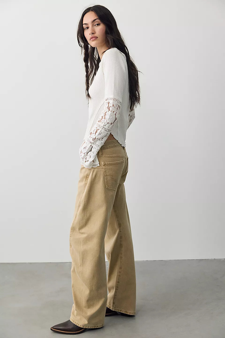 We The Free Fable Low-Rise Twisted Bowed Jeans | Australia