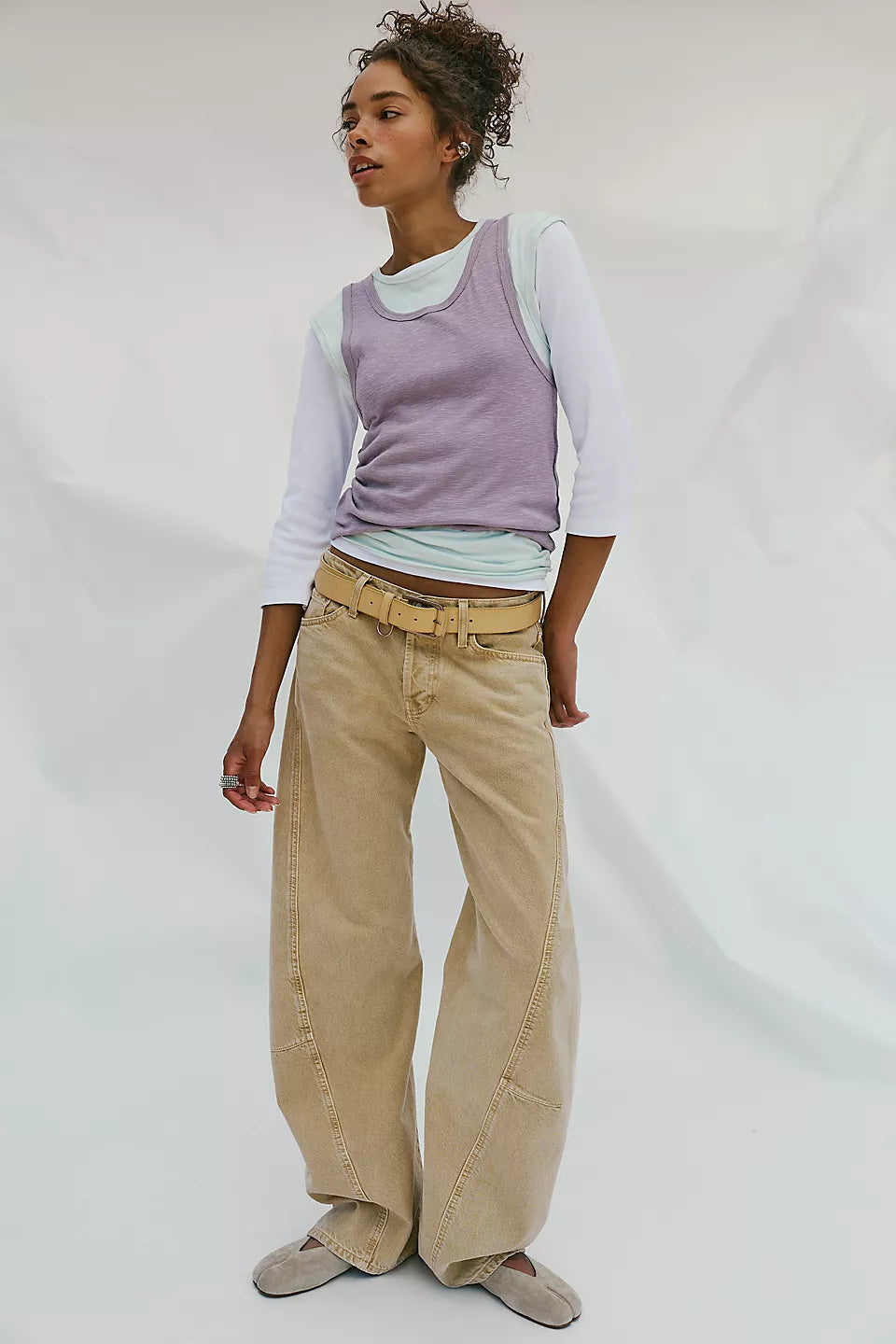 We The Free Fable Low-Rise Twisted Bowed Jeans | Australia