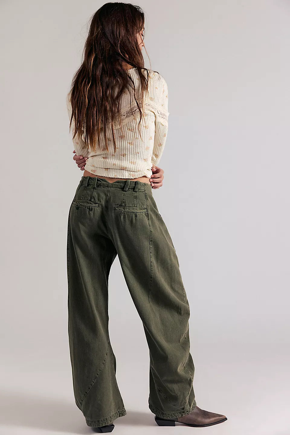 Spotlight Washed Barrel Chino Trousers | Free People AU