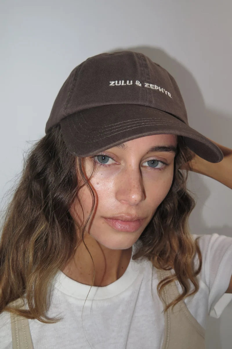 Zulu & Zephyr Canvas Cap - Cocoa | Cotton Cap Australia