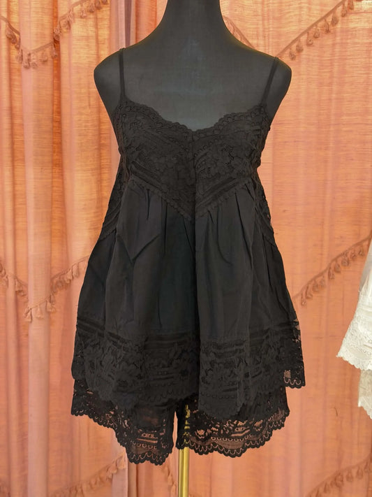 Black Lace Cami Set | By Frankie