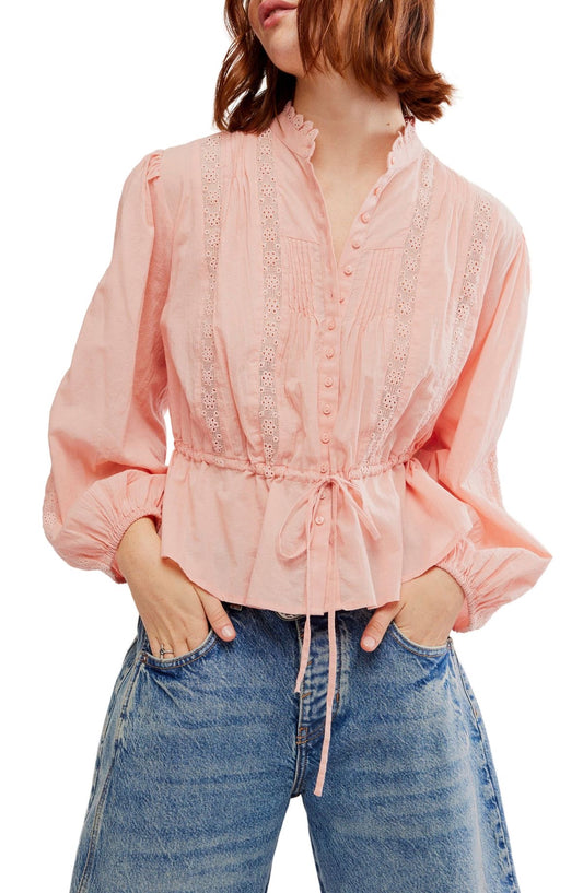Best Of Me Blouse - Mellow Rose