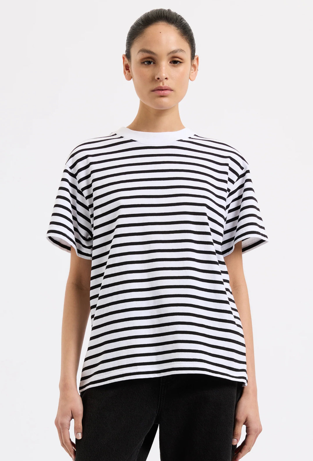 Organic Boyfriend Tee - Stripe