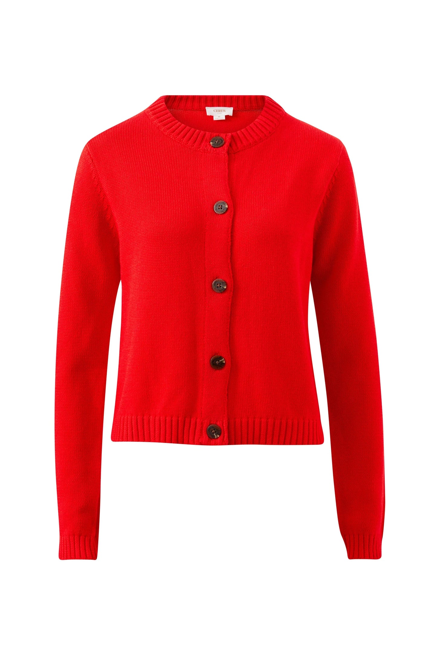 Ceres Life Nelly Long Sleeve Knit Cardi | Red Cardigan AU