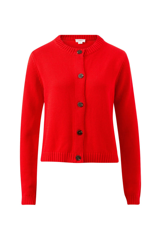 Ceres Life Nelly Long Sleeve Knit Cardi | Red Cardigan AU