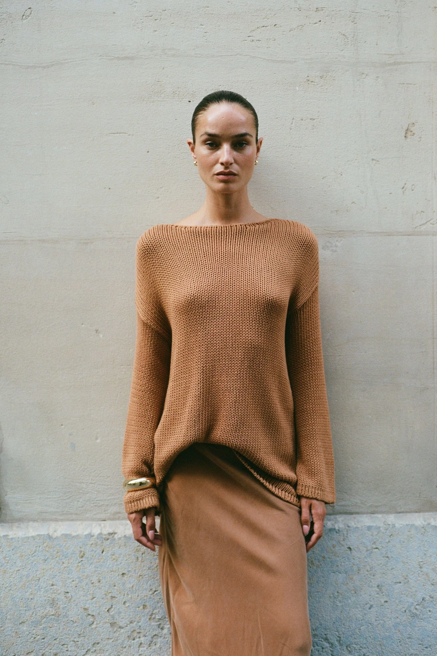 Bell LS Knit - Toffee