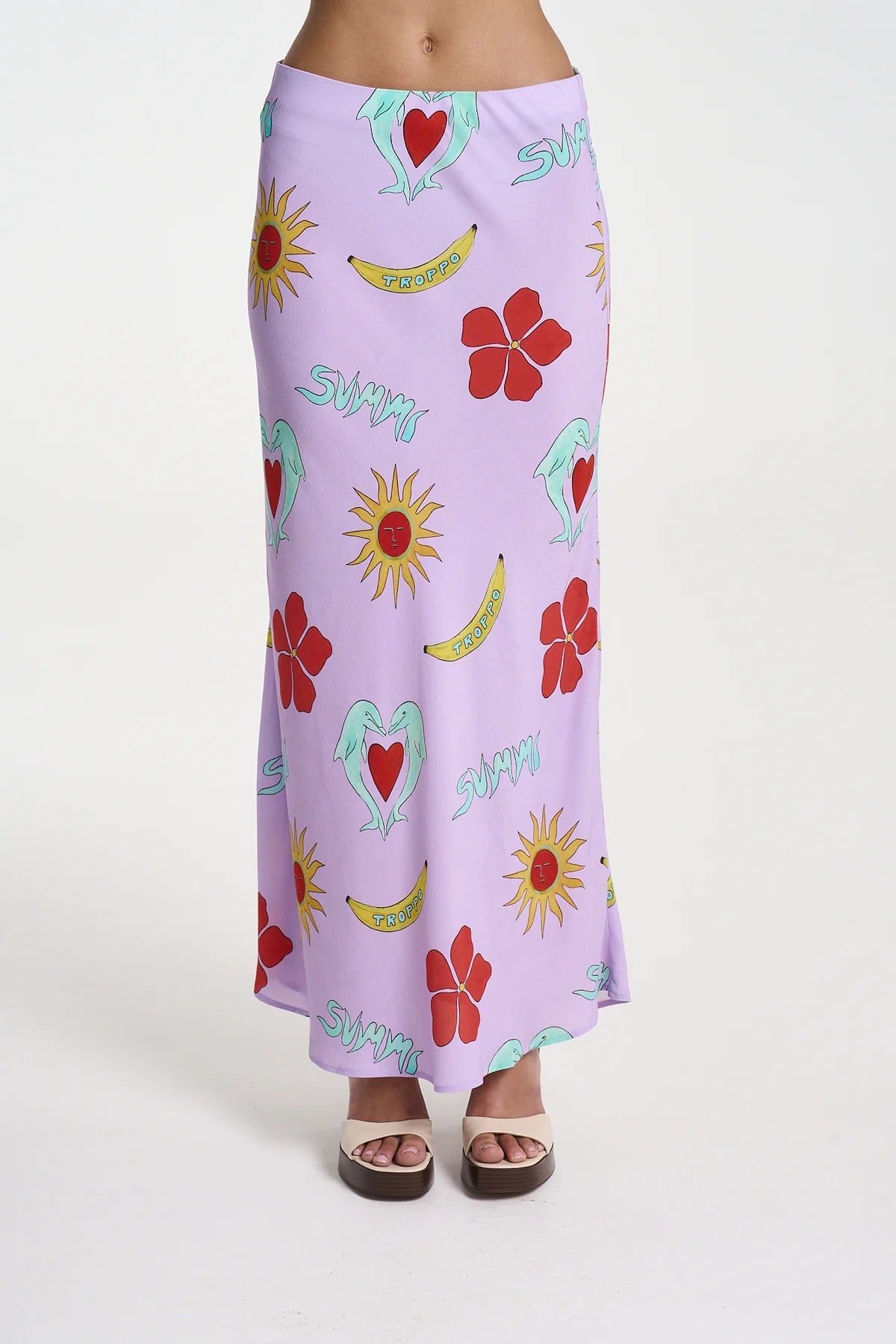 Slip Skirt-Lilac Troppo