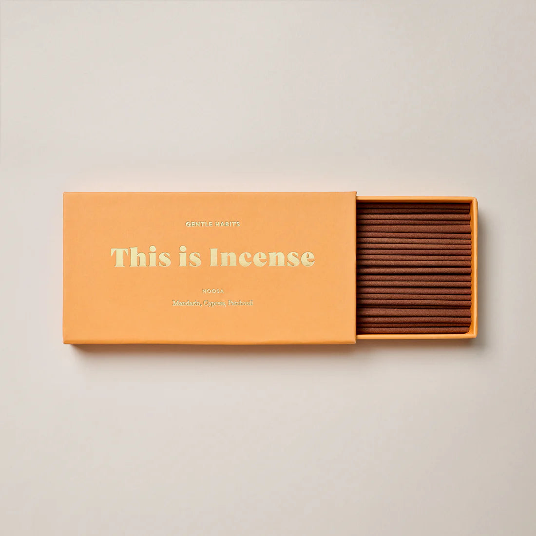 Incense Sticks in the scent Noosa by Gentle Habits, Made in Australia, gifting idea, Mandarin, Crypres