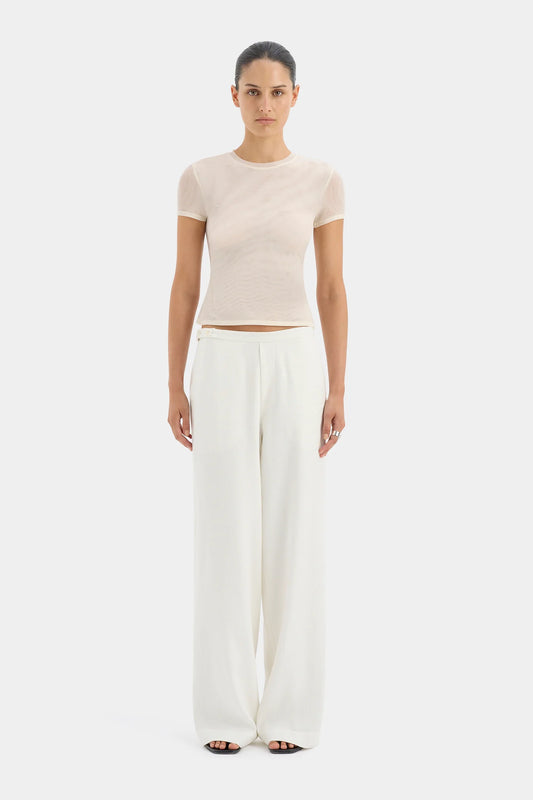 Dorian Wide Leg Pant - Ivory