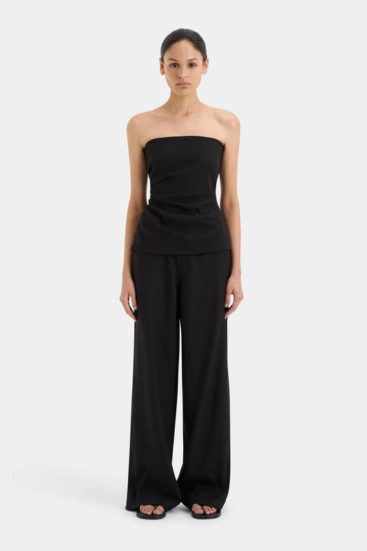 Dorian Wide Leg Pant - Black