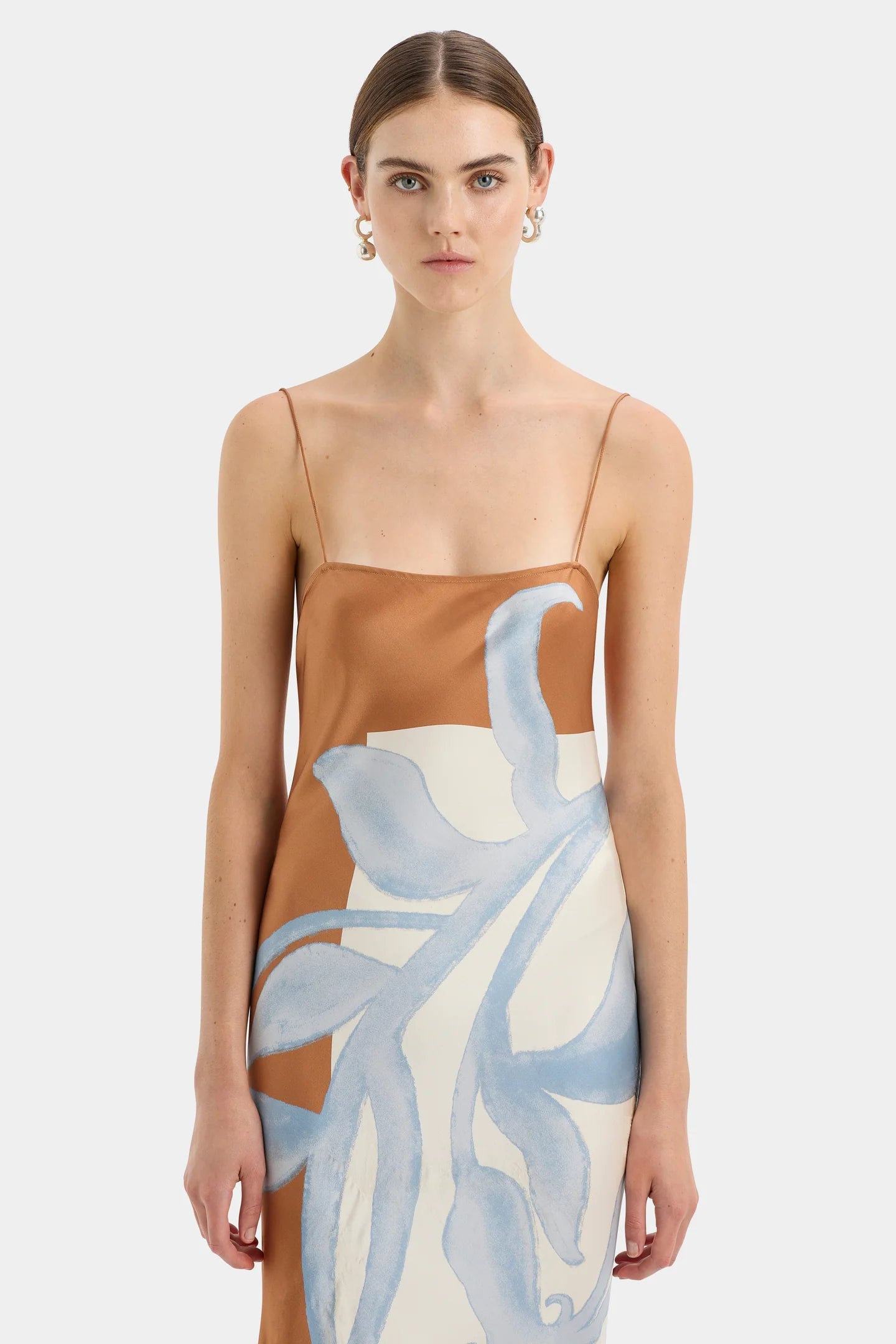 Sorrento Slip Dress - Sciarpa Print