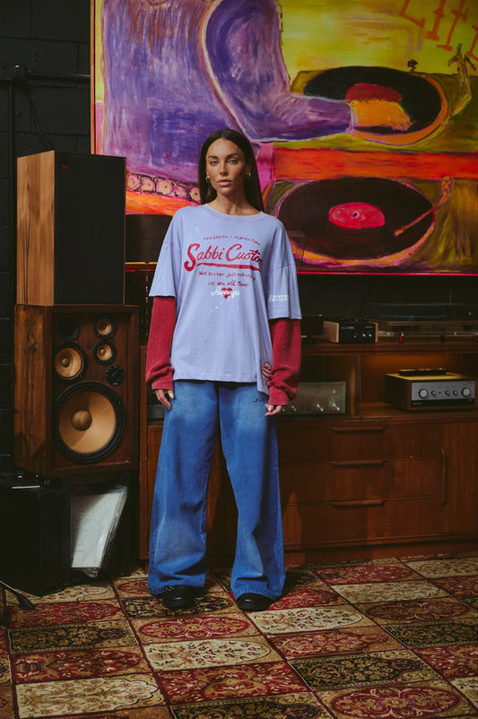 LS Sabbi Custom Tee-Lilac