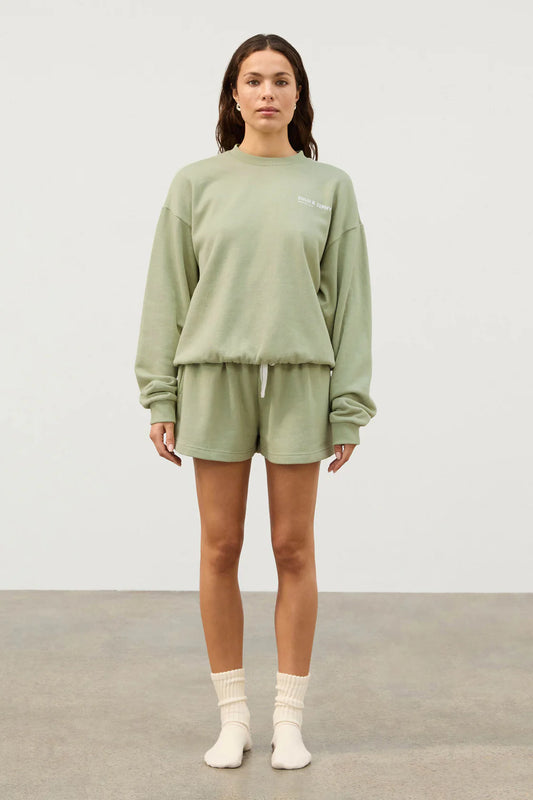 Fleece Sport Sweat Shirt - Eucalyptus