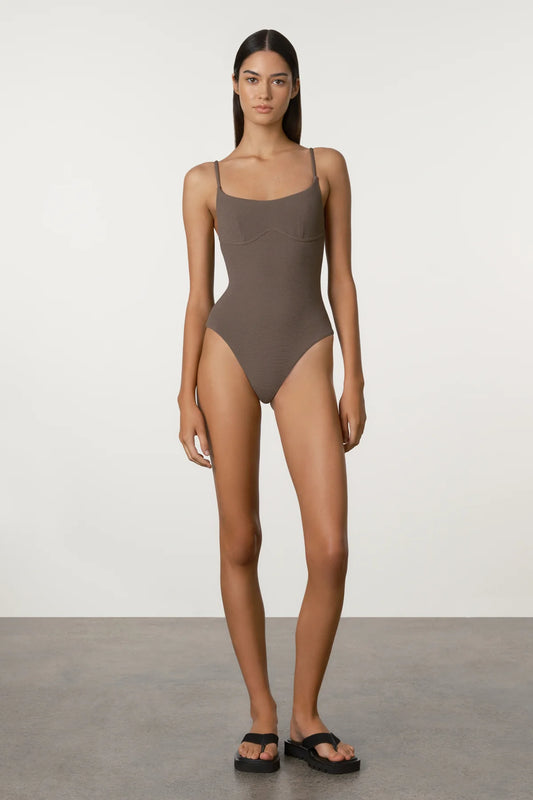 Carob Waffle One Piece-Carob