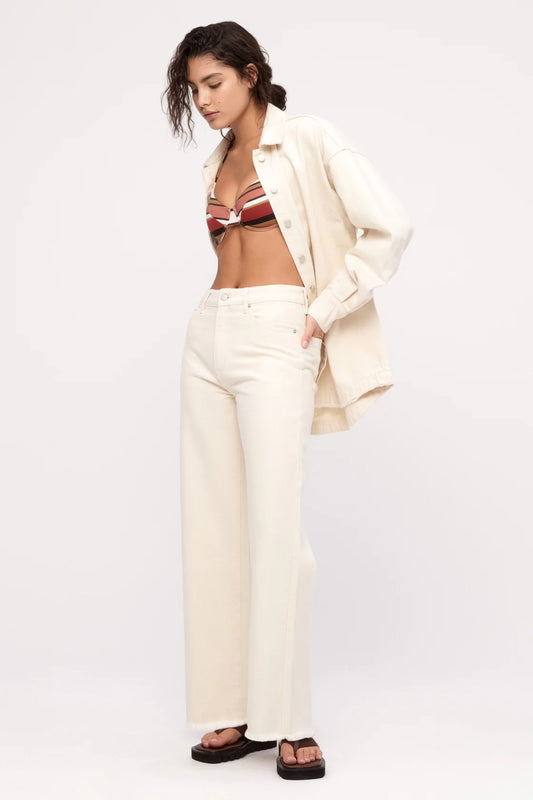 Organic Mid Rise Jean-Coconut