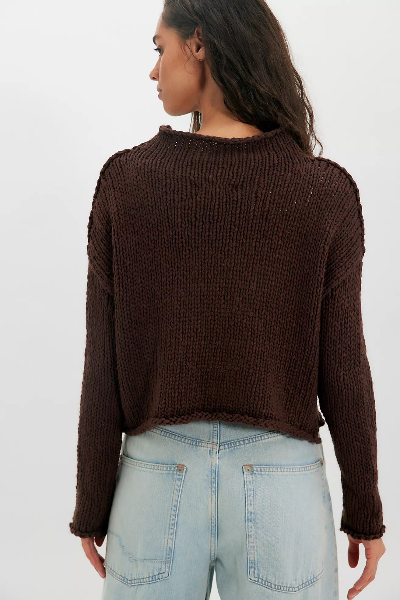 Opal Rollneck Knit Sweater- Chicory Coffee