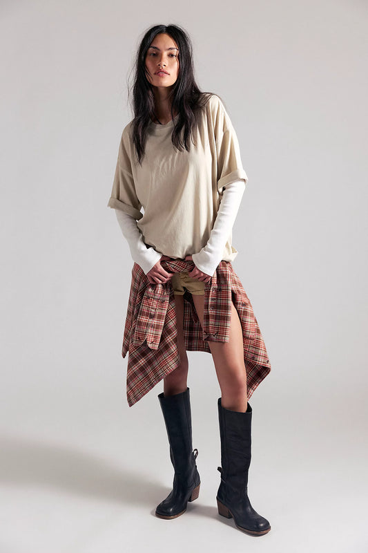 We The Free Perfect Oversized Tee-Morning Oat