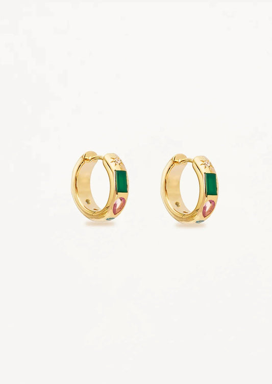 Connect To The Universe Hoops - 18k Gold Vermeil