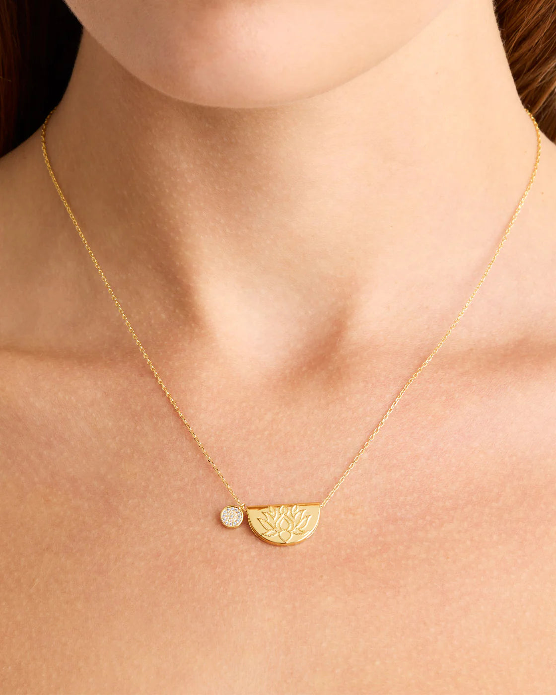 Lucky Lotus Necklace - 18k Gold Vermeil