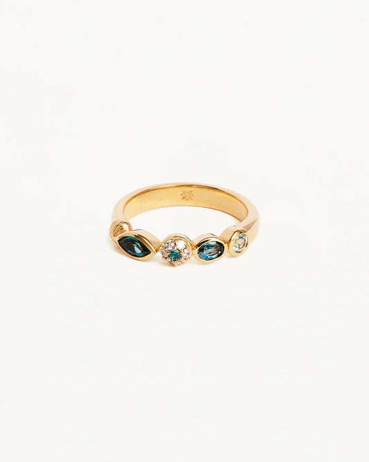 18k Gold Vermeil Protection of Eye Topaz Ring