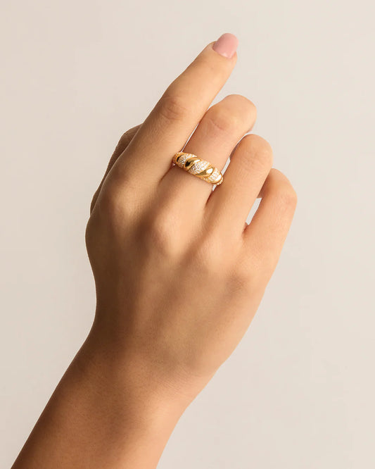 18k Gold Vermeil Stardust Soul Ring