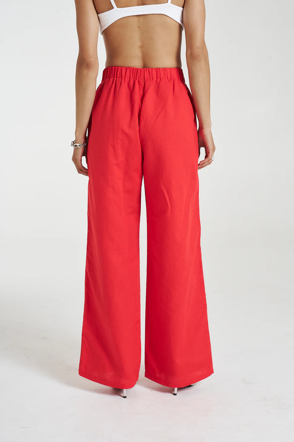 SIG LINEN PANT - SCARLET SUMMI