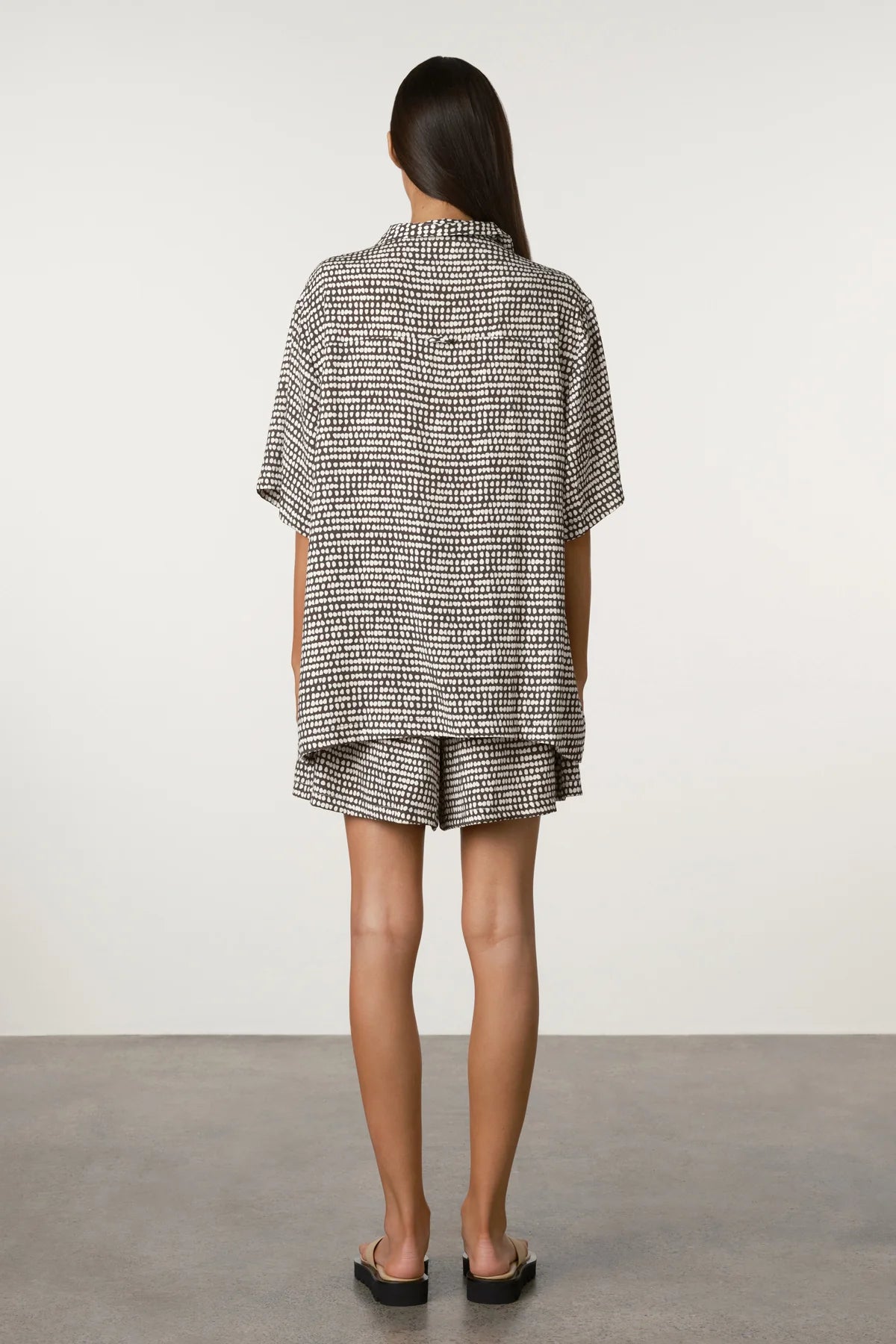 Spot Tencel Shirt
