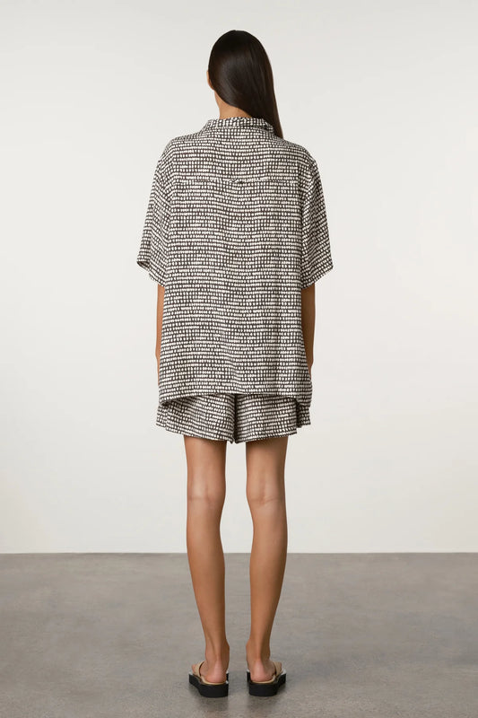 Spot Tencel Shirt