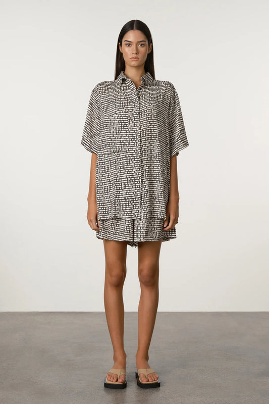 Spot Tencel Shirt