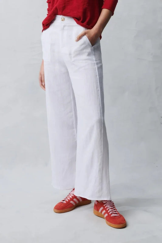 Jude Linen Pant - White