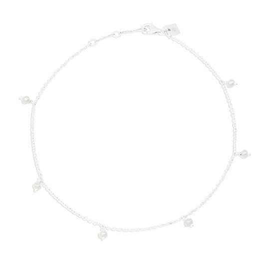 Peace Anklet - Silver