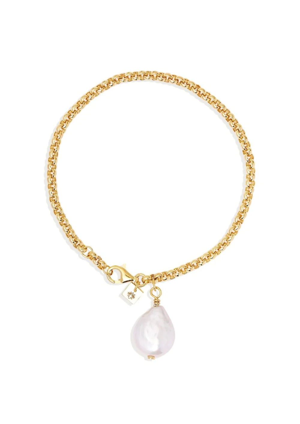 Embrace Stillness Pearl Bracelet - Gold