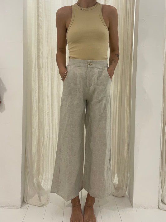 Jude Linen Pant - Natural