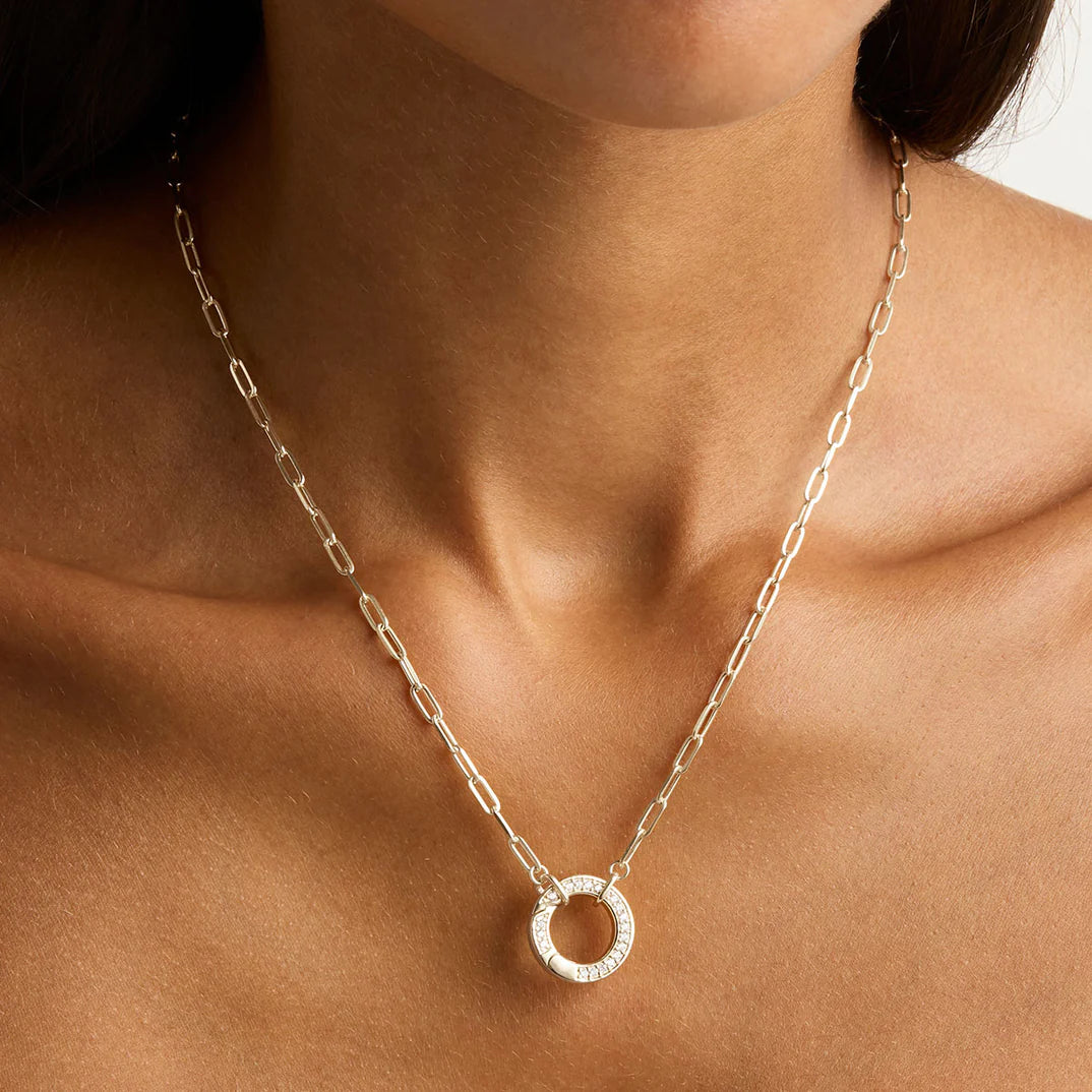 Celestial Annex Link Necklace - Silver